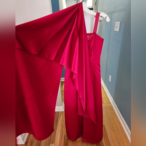 Red Prom Dress Michaelangelo size 4 - Picture 7 of 12
